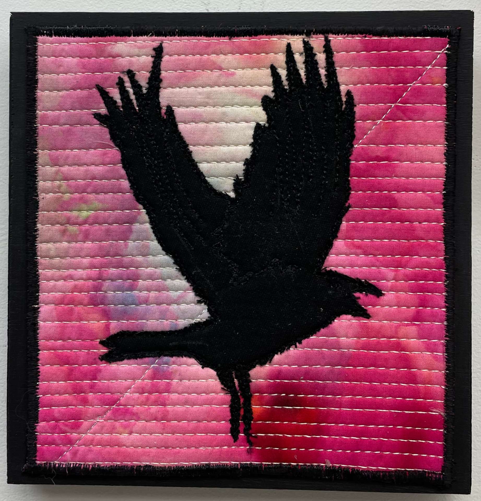 RAVEN SERIES 5 6 x 6 fibre mixed media 