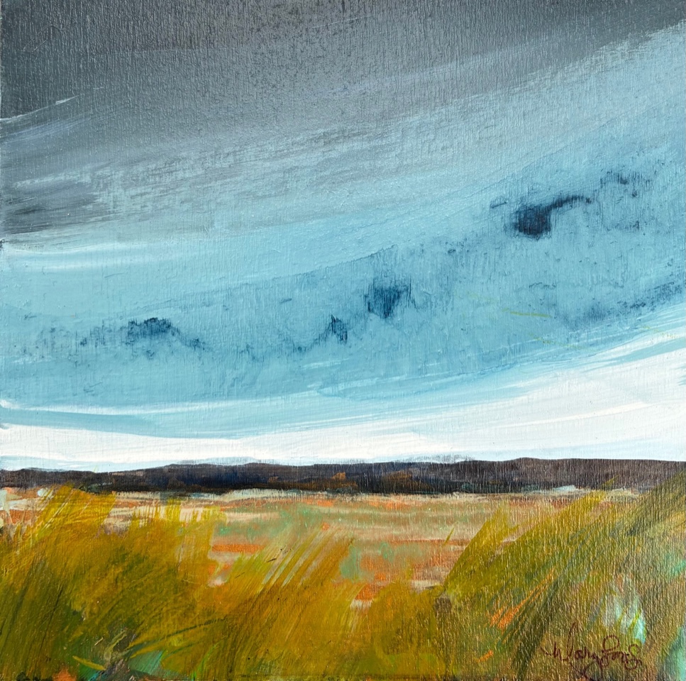 PEACEFUL 6 x 6 acrylic 
