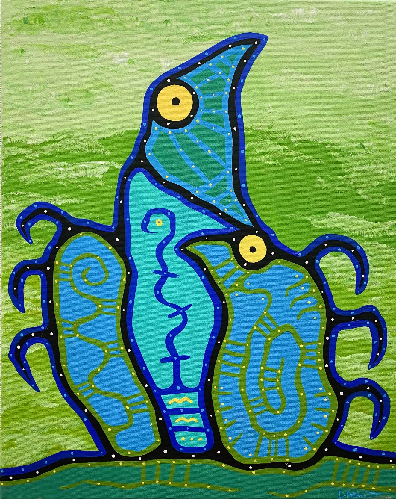 THE BEGINNING 20 x 16 acrylic