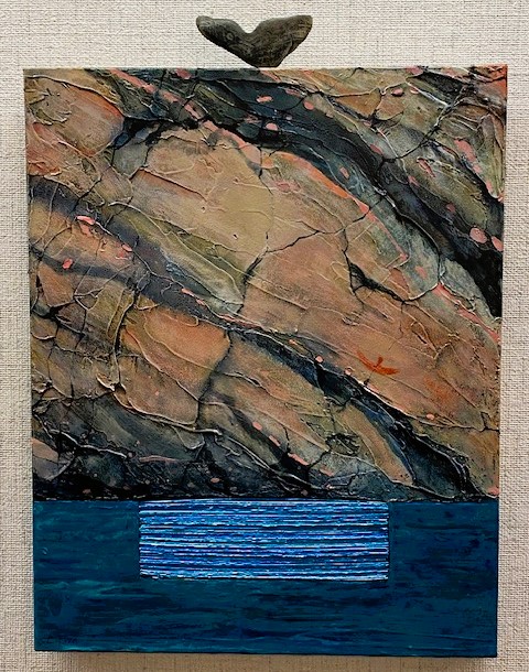 JOURNEY TO A THIN PLACE 20 x 16 acrylic by Linda Finn NFS