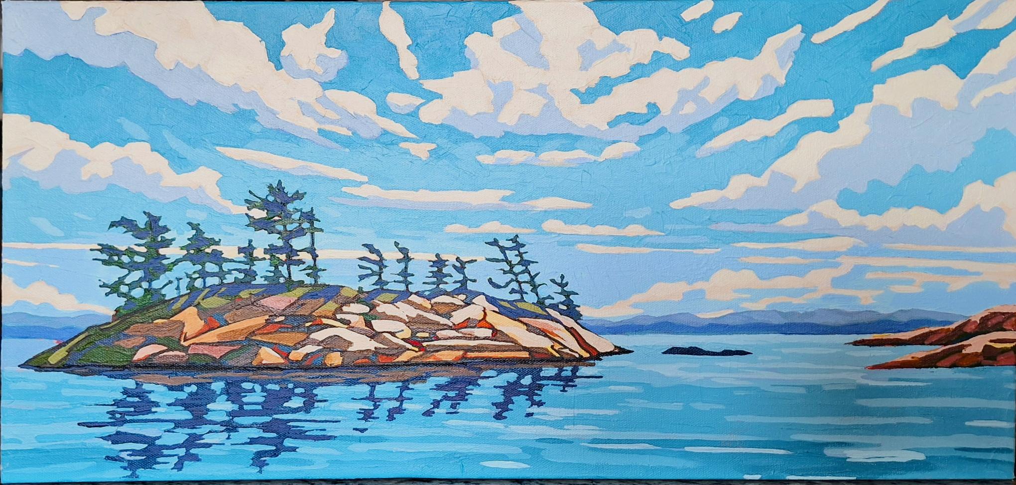 THE SHAPE OF WEATHER 12 x 24  Acrylic