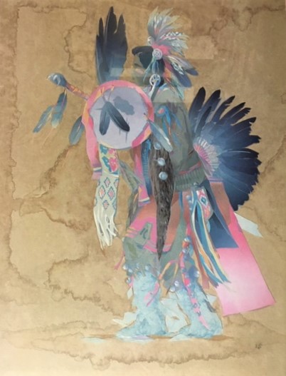 Earth Bound 21.5 x 16.5 (30 x 25 framed) collage
