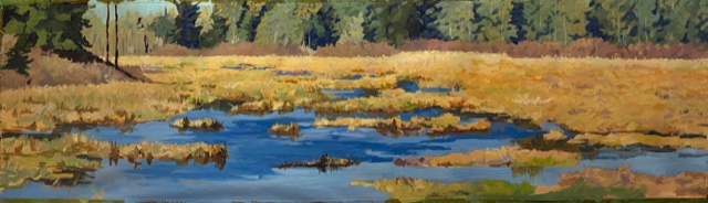 CAULDRON OF LIFE 32 x 55 oil by Mark Hope