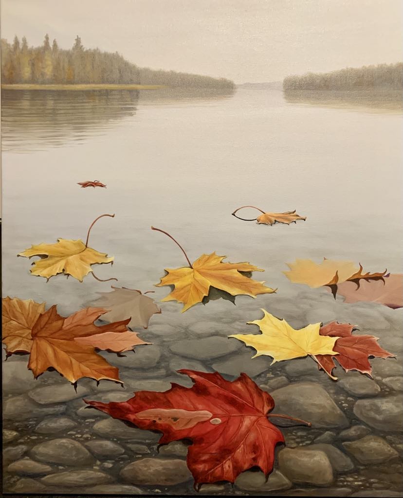 ALONG FOR THE RIDE 30 x 24 oil 