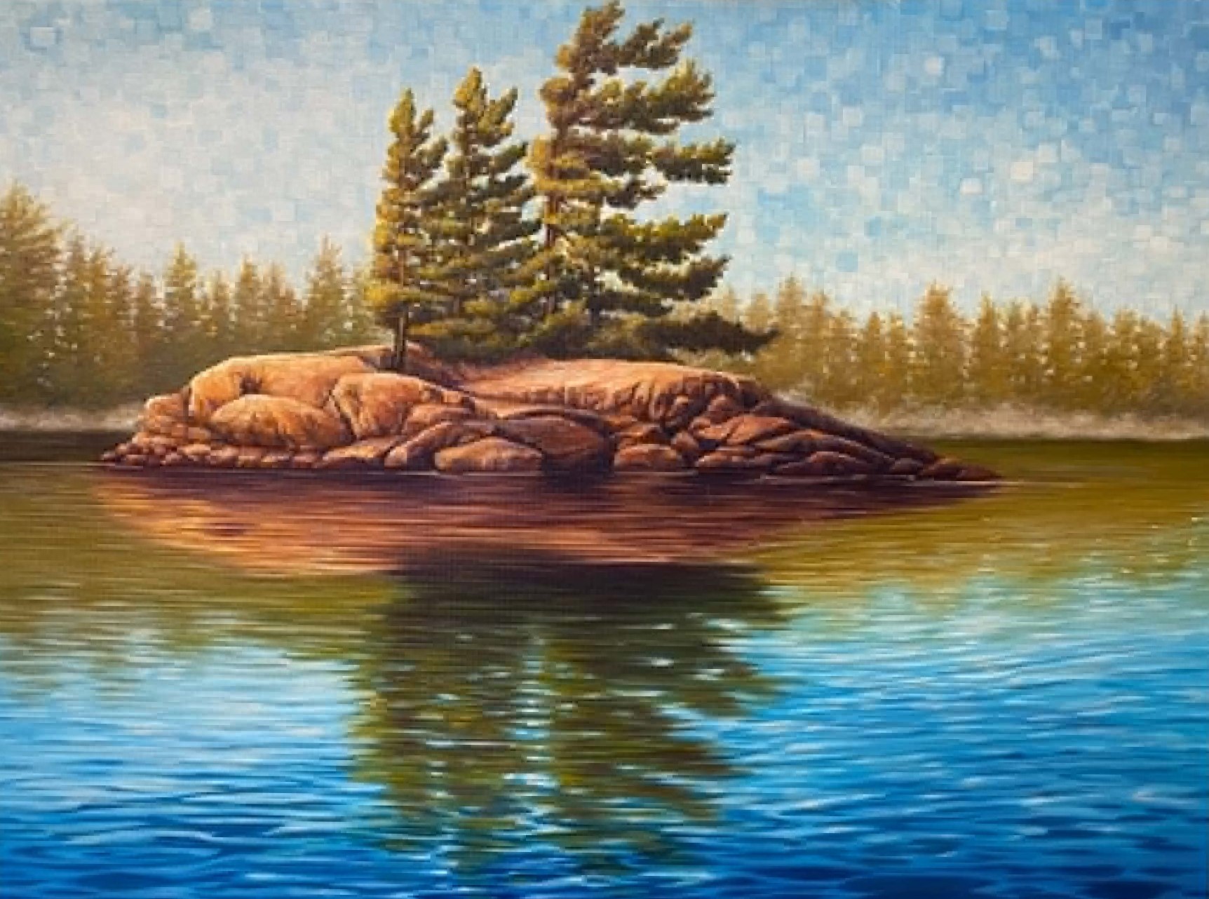 ISLAND LIFE 18 x 24 oil 