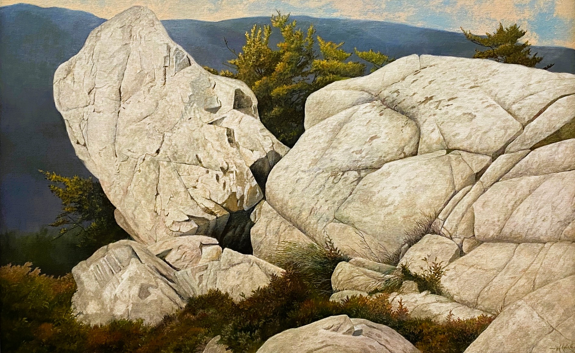ROCKS NEAR FRASER POINT 22 x 34 oil 