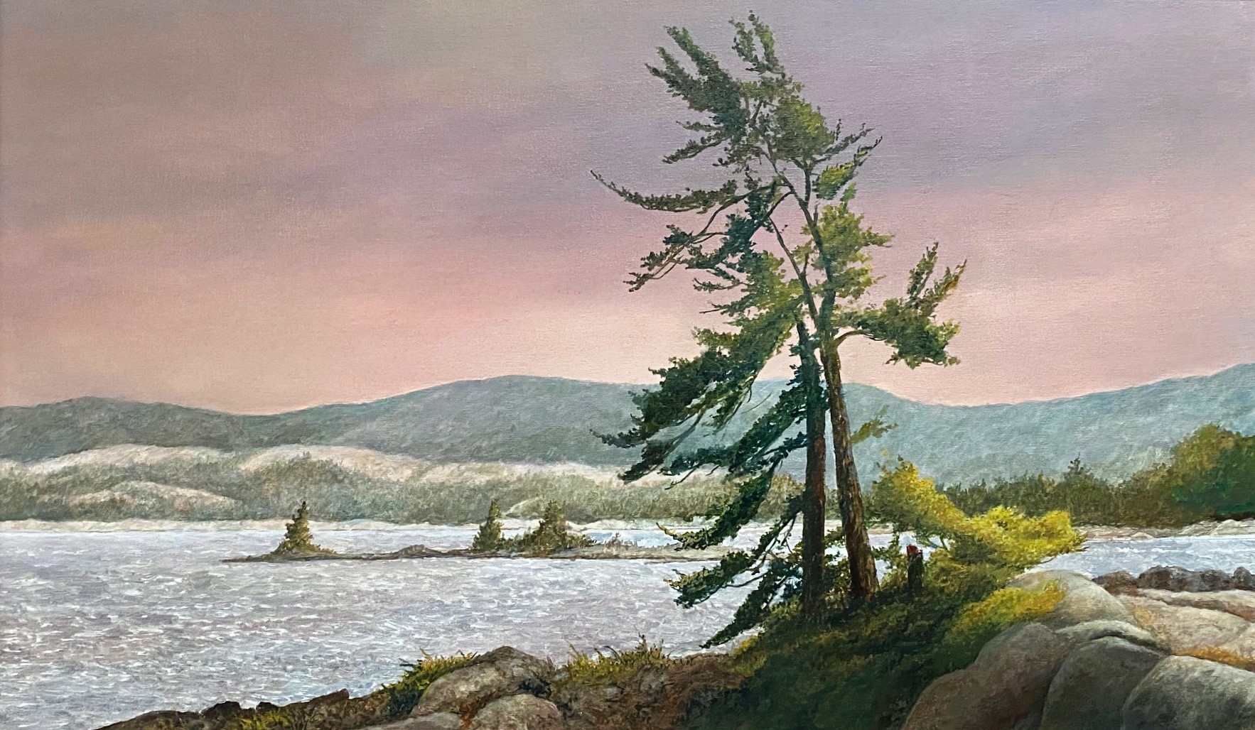 CALM EVENING 16 x 30 oil on canvas