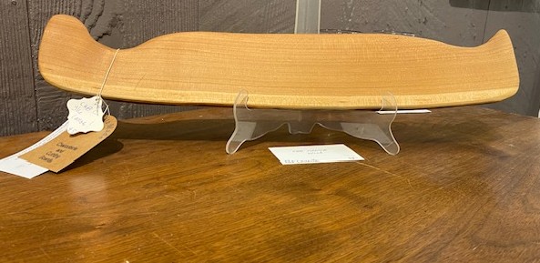 THE CANOE 21 x 4 wood by Pat Leveille 
