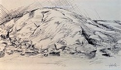 ROCKS #2  5 x 8.25 pen /pencil 