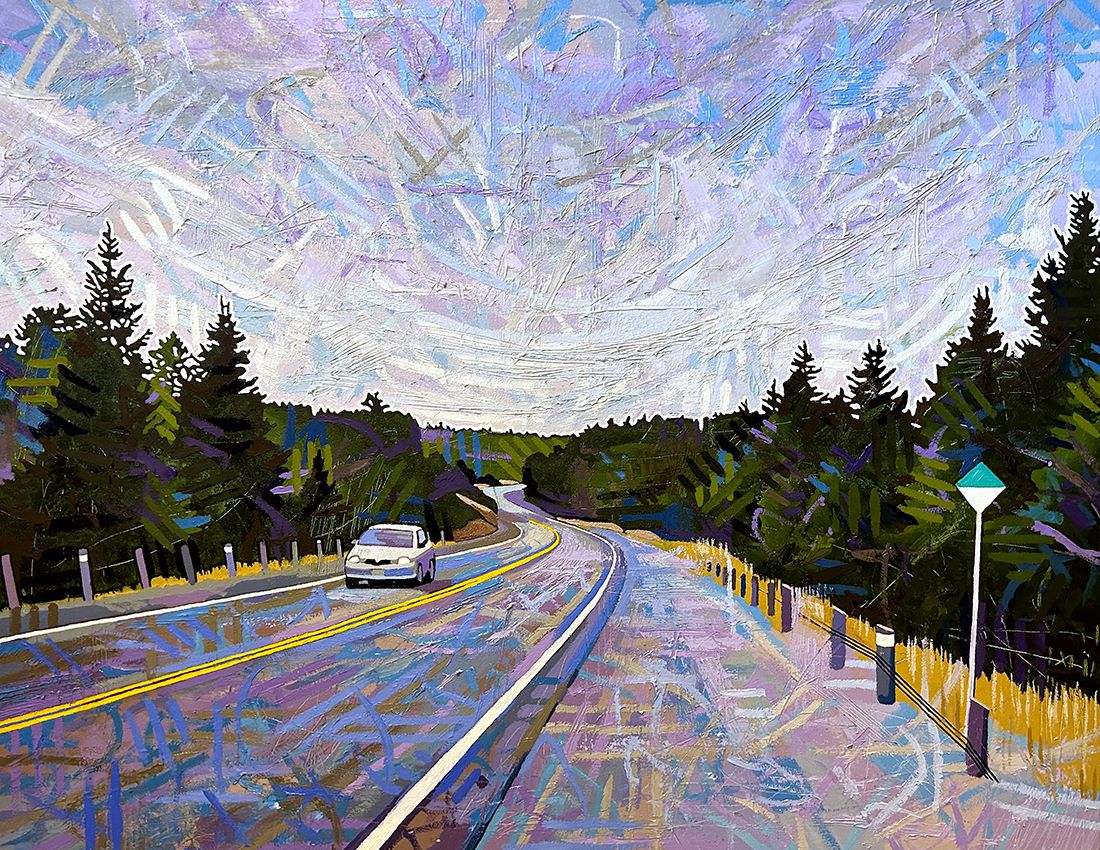 THE OLD WAY 28 x 36 oil 