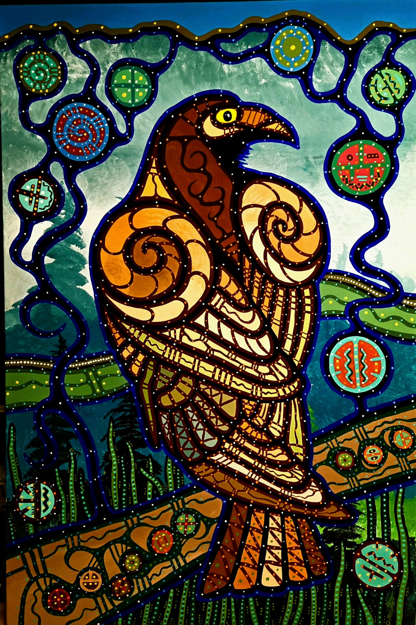 GOLDEN EAGLE 36 x 24 acrylic 
