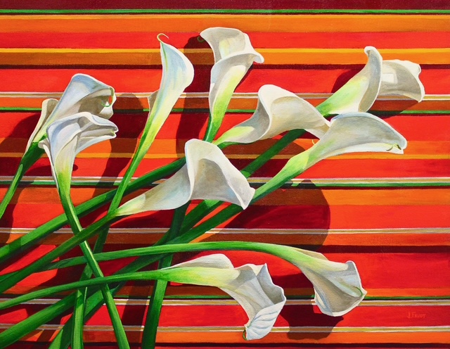 CALLA CELEBRATION 24 x 30 acrylic 
