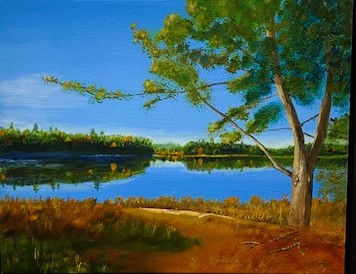 SERENITY 16 x 20 oil by Bill Viertelhausen 