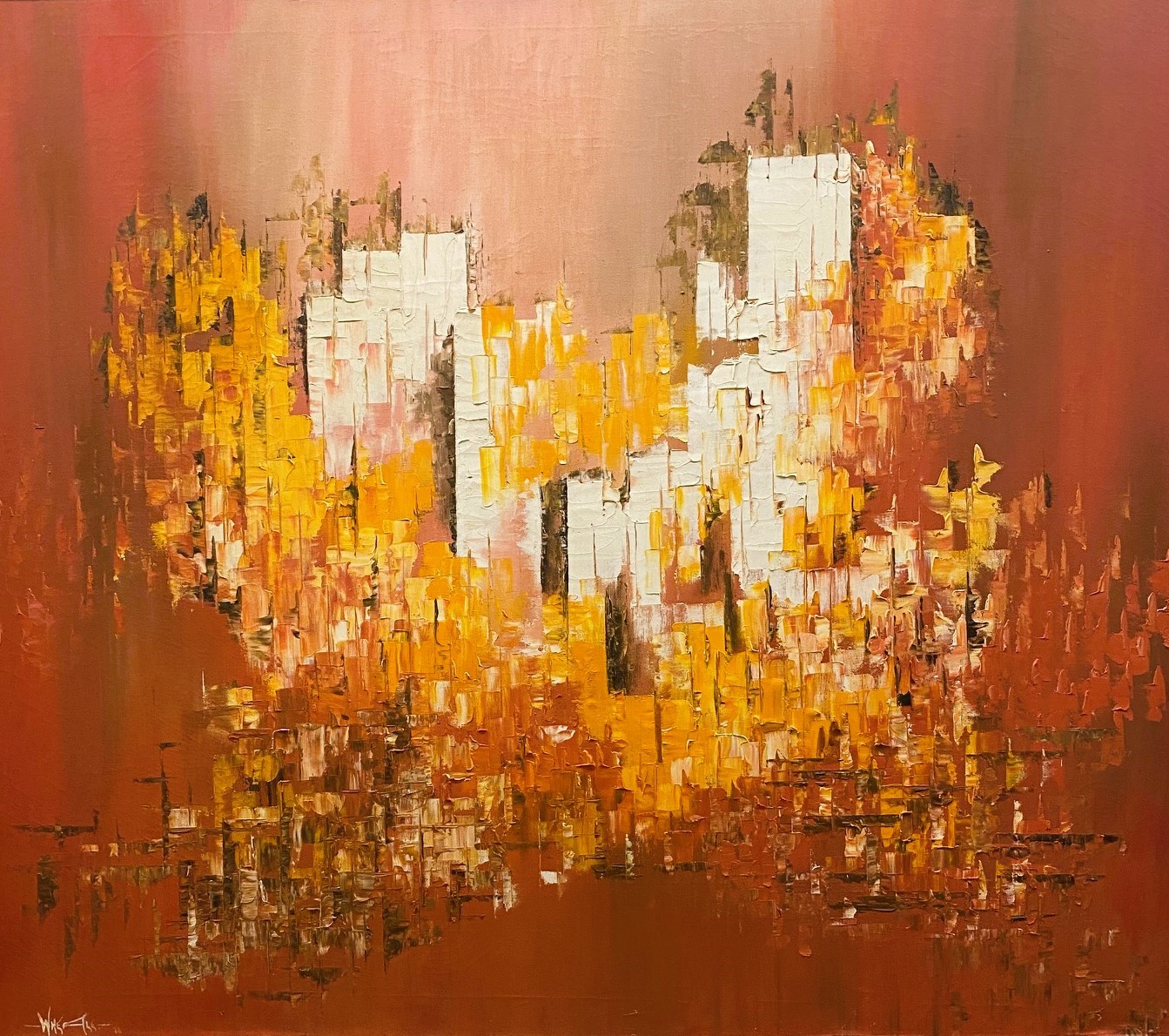 CITYSCAPE 36 x 32 oil 