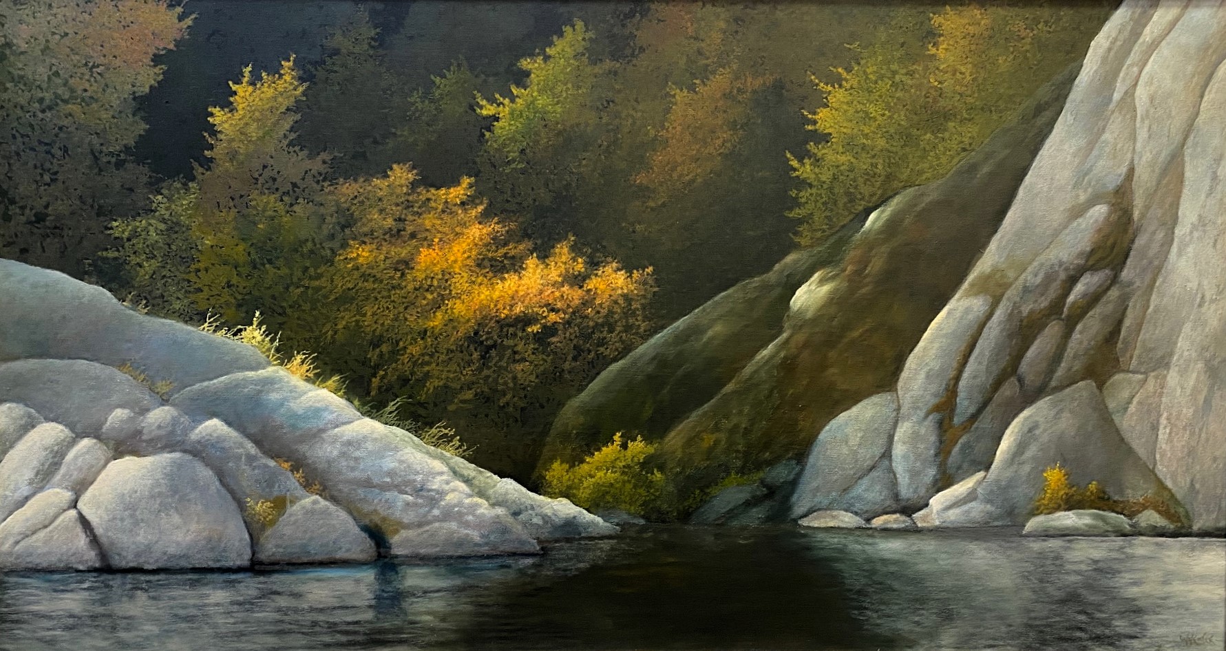 FALL DELIGHT 20 x 35.5 oil 