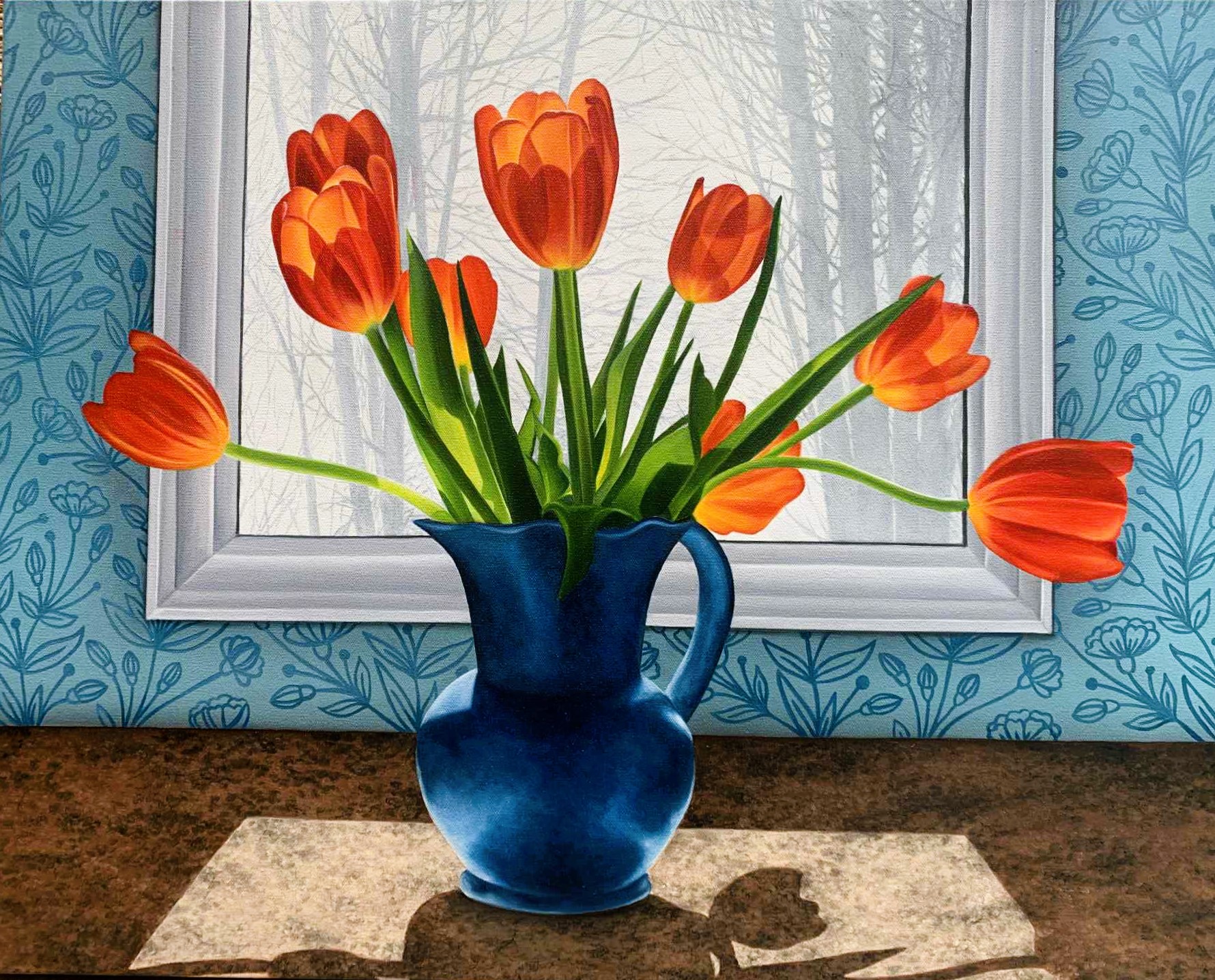 AWAITING SPRING'S RETURN 24 x 30 oil