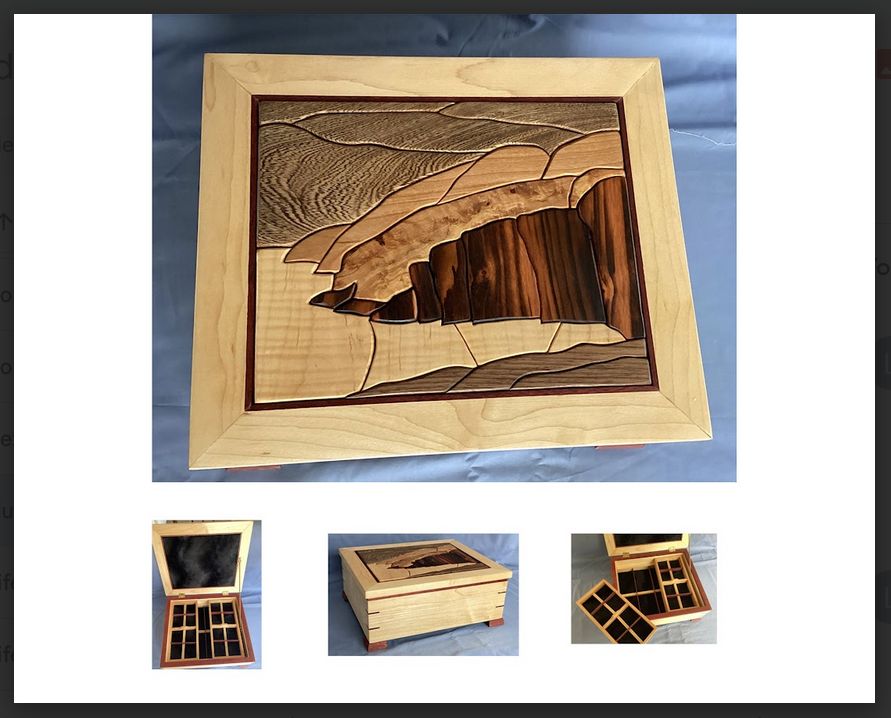 NORTH SHORE SUPERIOR 5 xx 11 x 13 maple, purpleheart, various woods