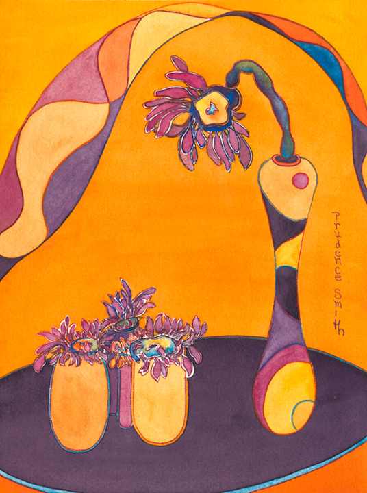 RIBBON DANCE 2 21.5 x 17 watercolour 
