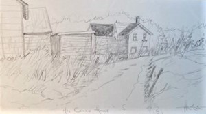 MRS COWAN'S HOUSE 5.25 x 9.25 pencil