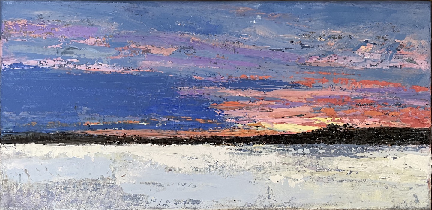 MANITOWANING BAY, FEBRUARY 10 x 20 oil 