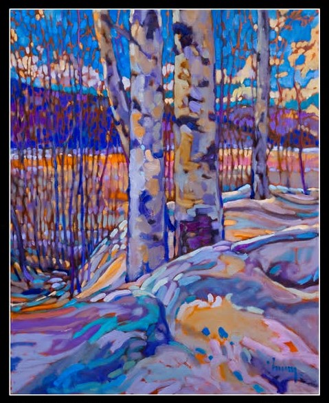 BLUE SKIES RETURN 30 x 24  oil