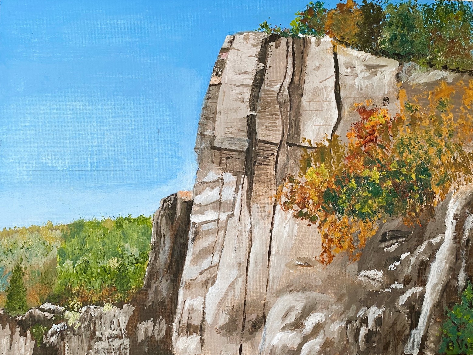 UP IN THE CUP 9 x 12 oil 