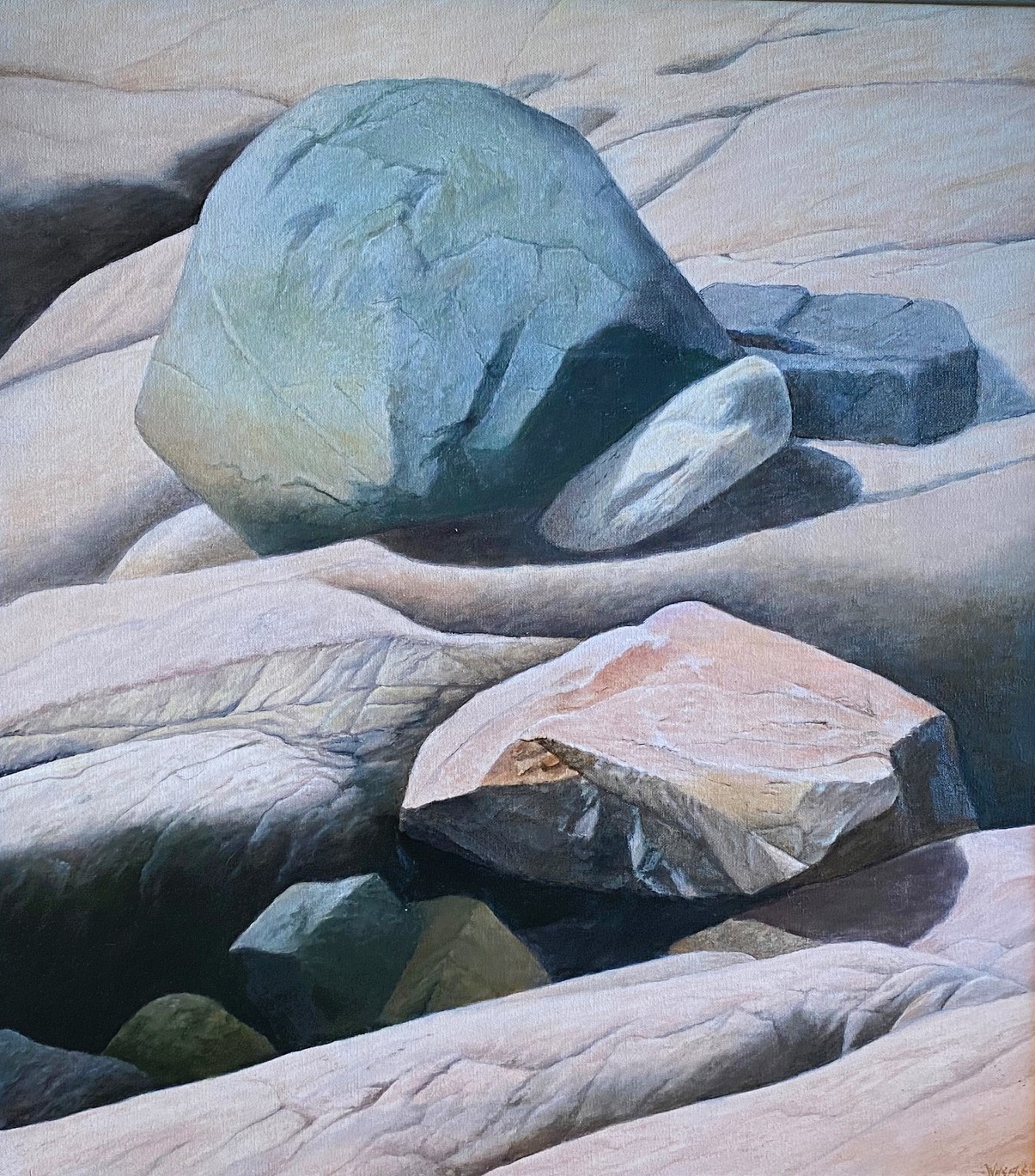 McGREGOR ROCKS 24 x 21 oil 