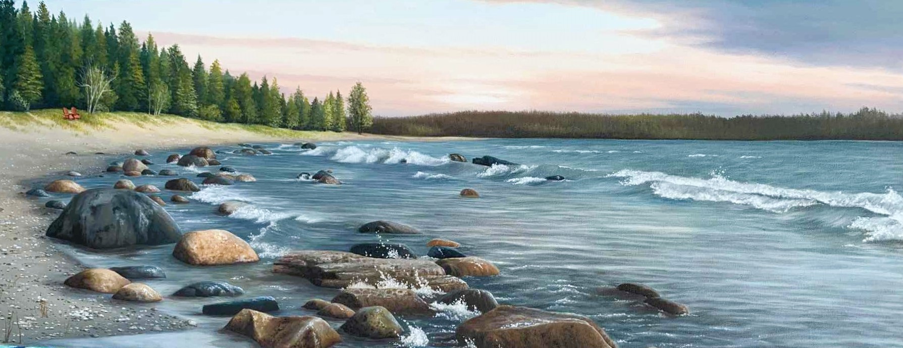 MILLION DOLLAR VIEW 16 x 40 oil 