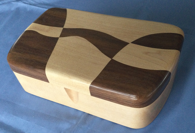 "Mirage" 10x6x3 Maple, Walnut