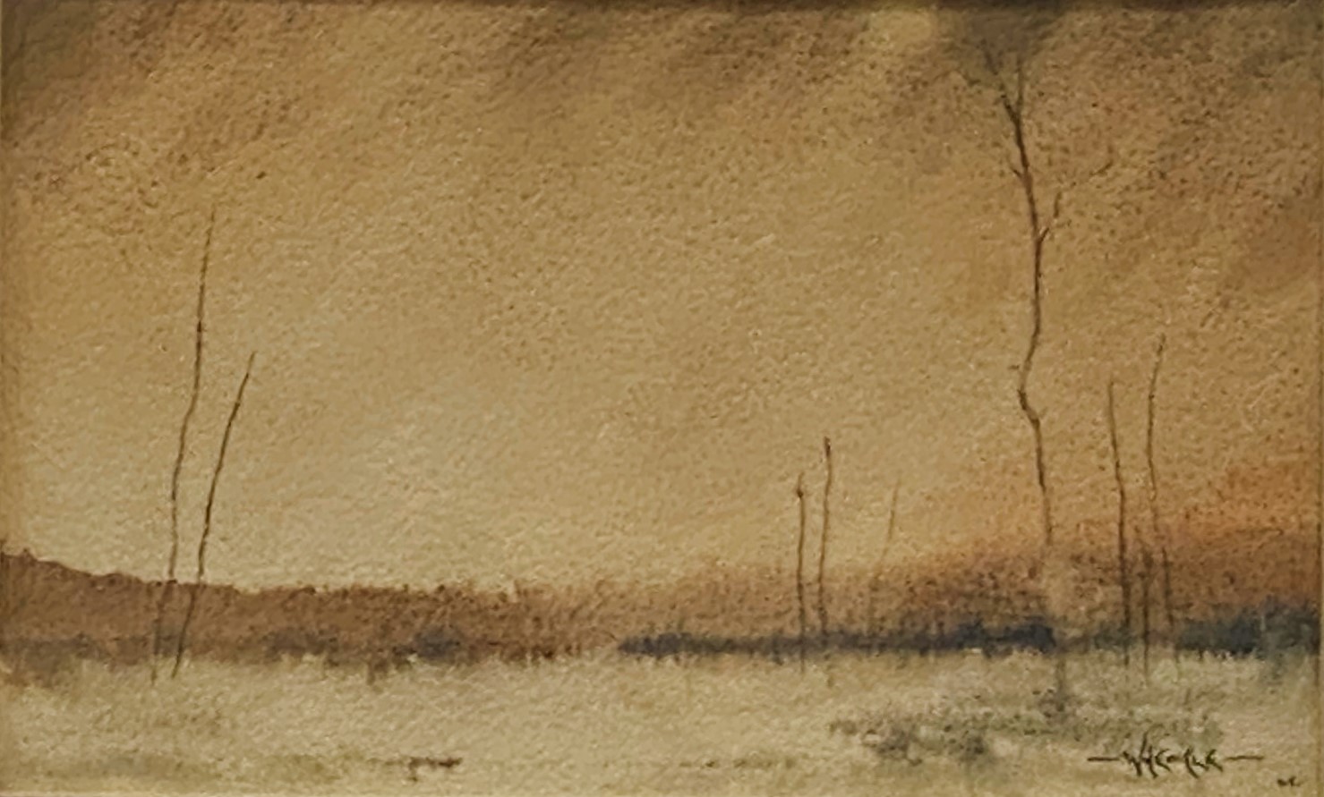 EARLY WINTER 4 x 6 watercolour 