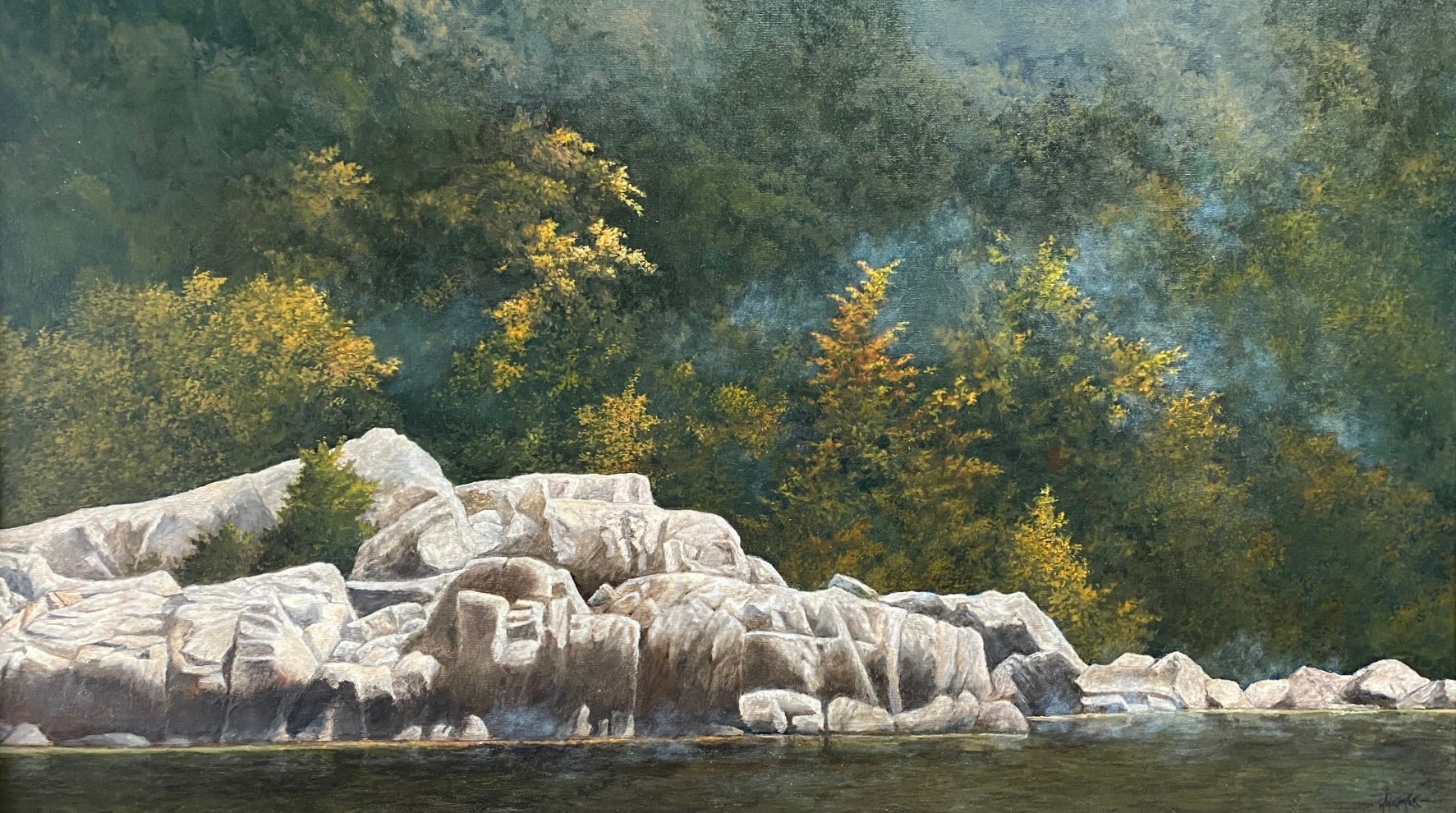 McGREGOR LAST RAYS 20 x 34 oil on canvas 