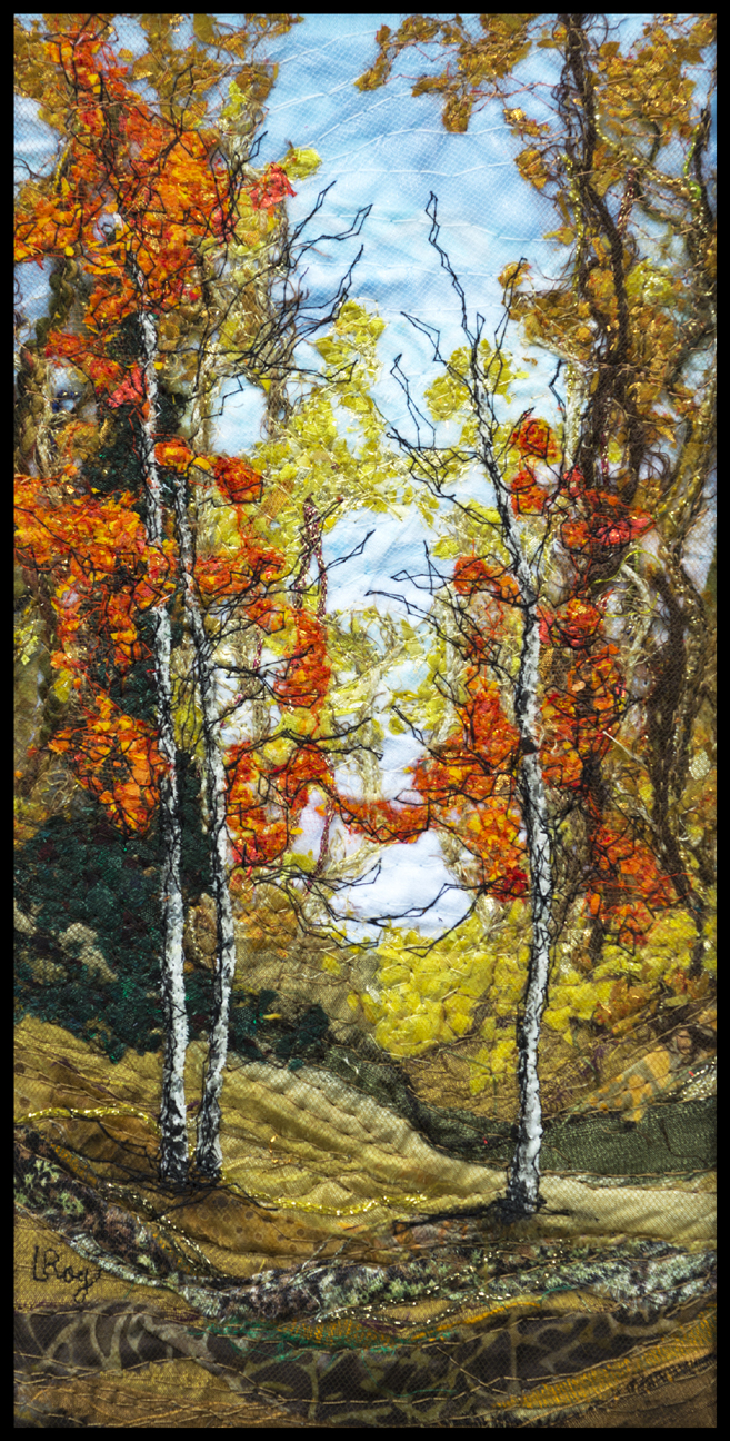  AUTUMN WOODS #4   12X6”