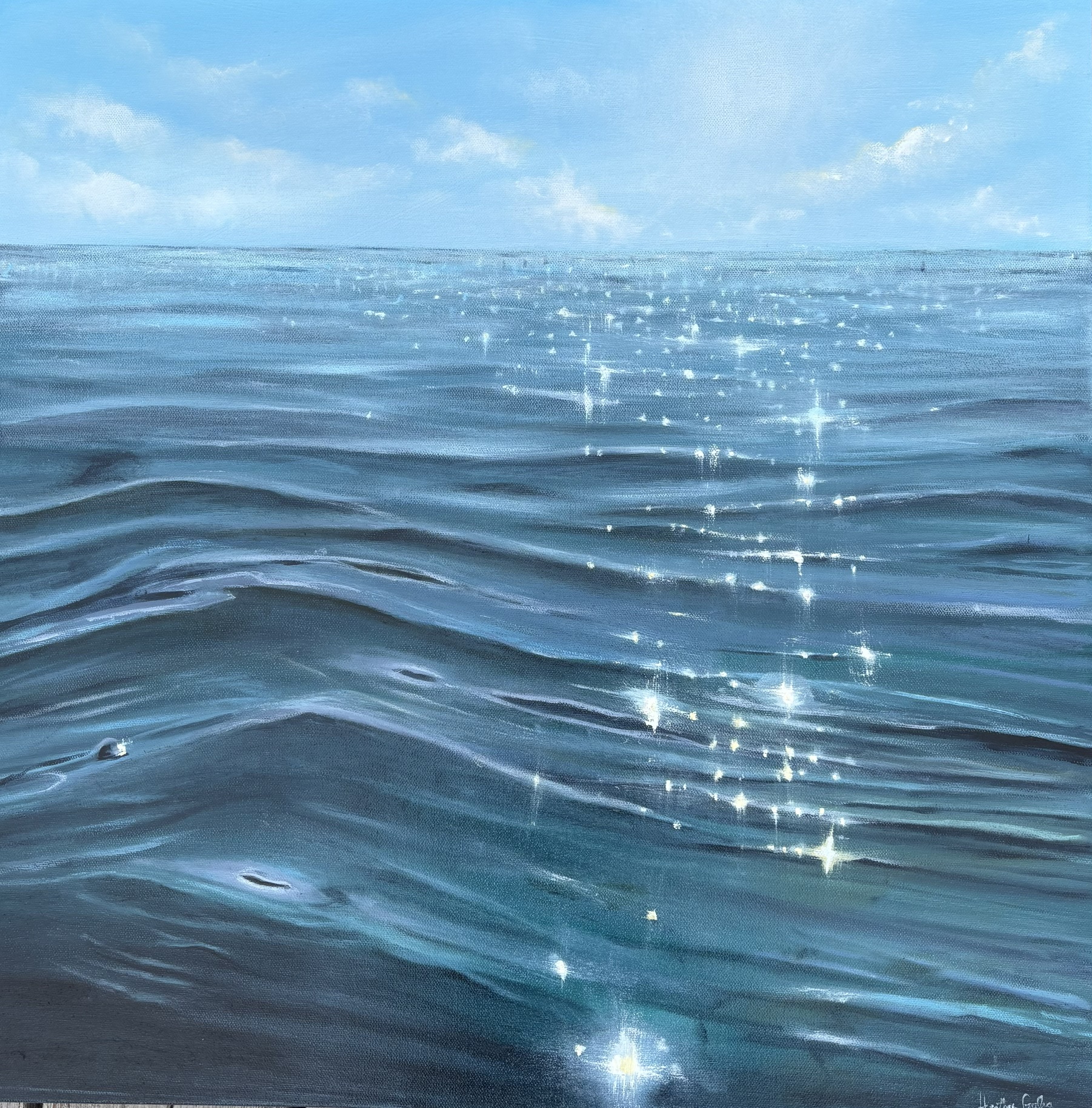 SCATTERED LIGHT 24 x 24 oil by Heather Galea 