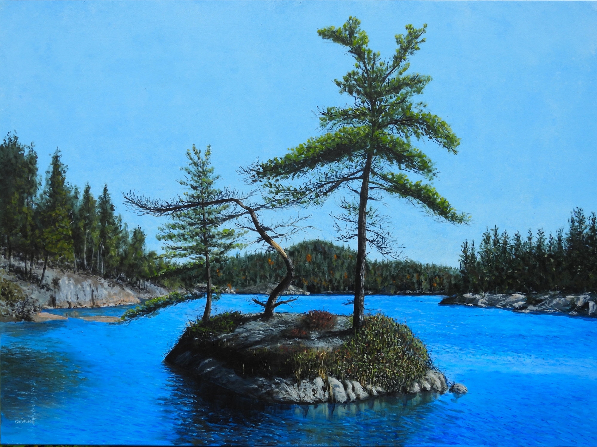 HELLO GOODBYE ISLE 24 x 34 acrylic 