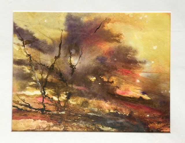 ALGONQUIN AUTUMN 10 x 12.5 mixed media 
