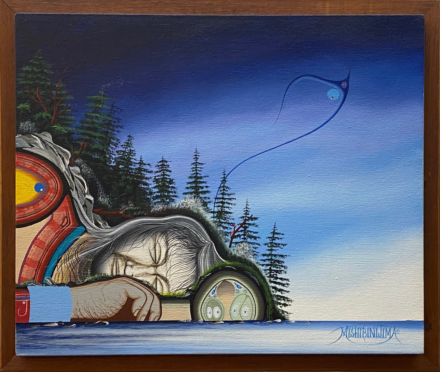 SCHREIBER ISLAND 20 x 24 acrylic by James Simon Mishibinijima