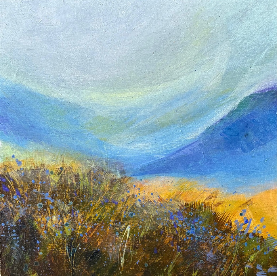 WILDFLOWERS 6 x 6 acrylic 