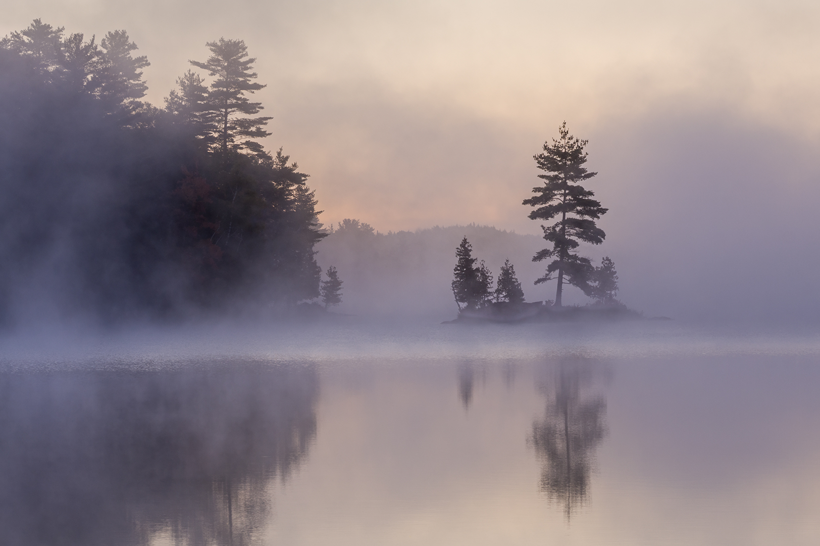 DAWN ON SILENT LAKE 18 x 27 framed photograph by Carl Hanninen