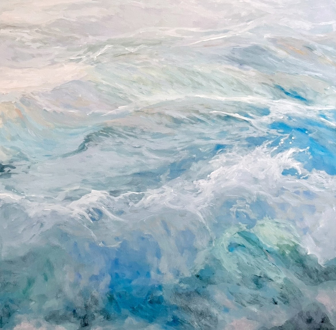 RHYTHM OF THE TIDE 36 x 36 oil 