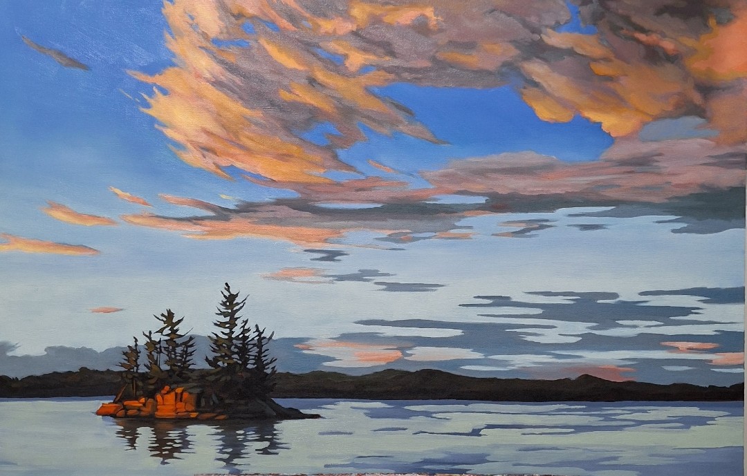 SUNSET GLORY 24 × 36 oil on canvas