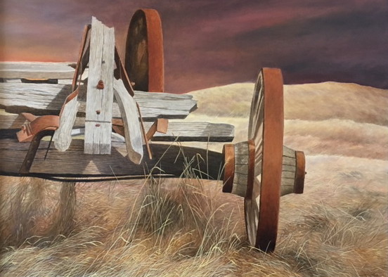 PRAIRIE WAGON #2 26 x 34 oil 