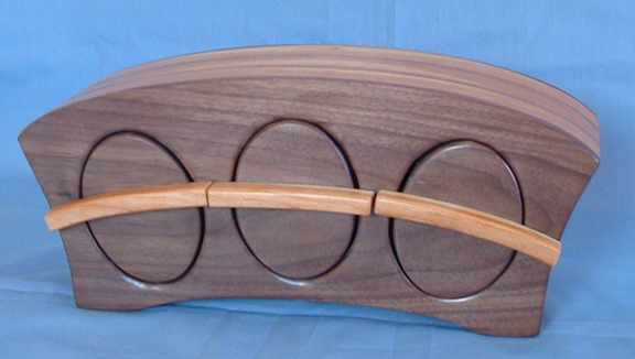 "3 Ovals" 9x4x4 Walnut, Cherry