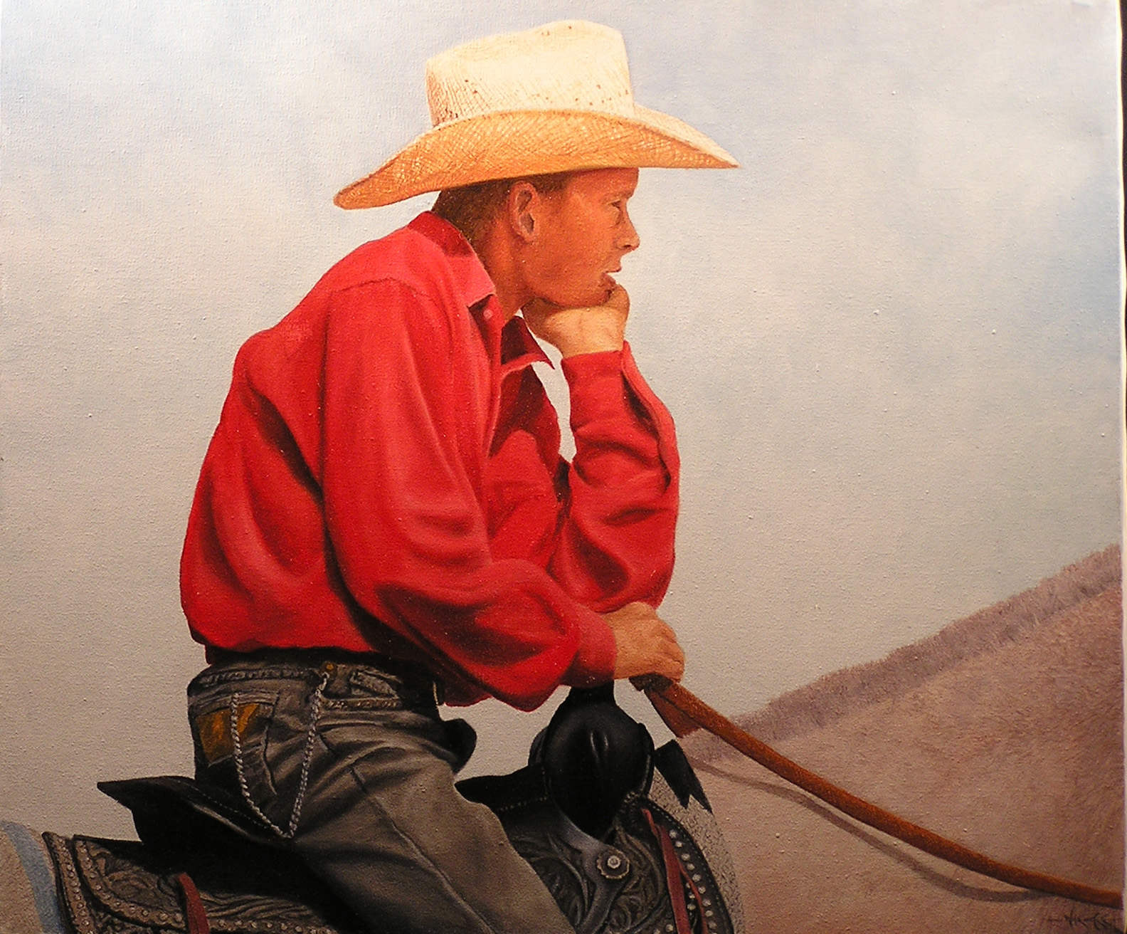 WESTERN SERIES #12  22 X 26 oil 