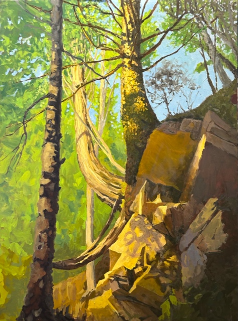 HANGIN' OUT 36 x 48 oil on panel 