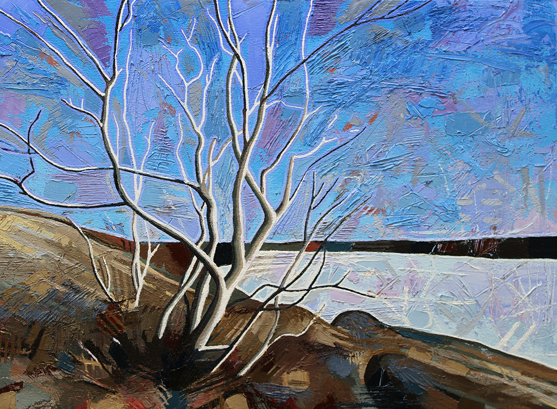 THE POINT March 22 x 16 oil 