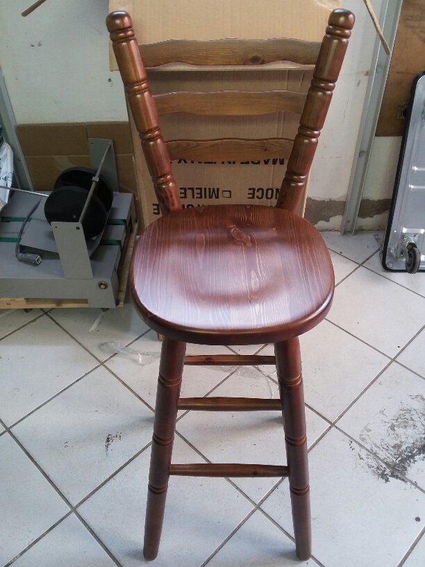 sgabello bar con schienale  h 301 s