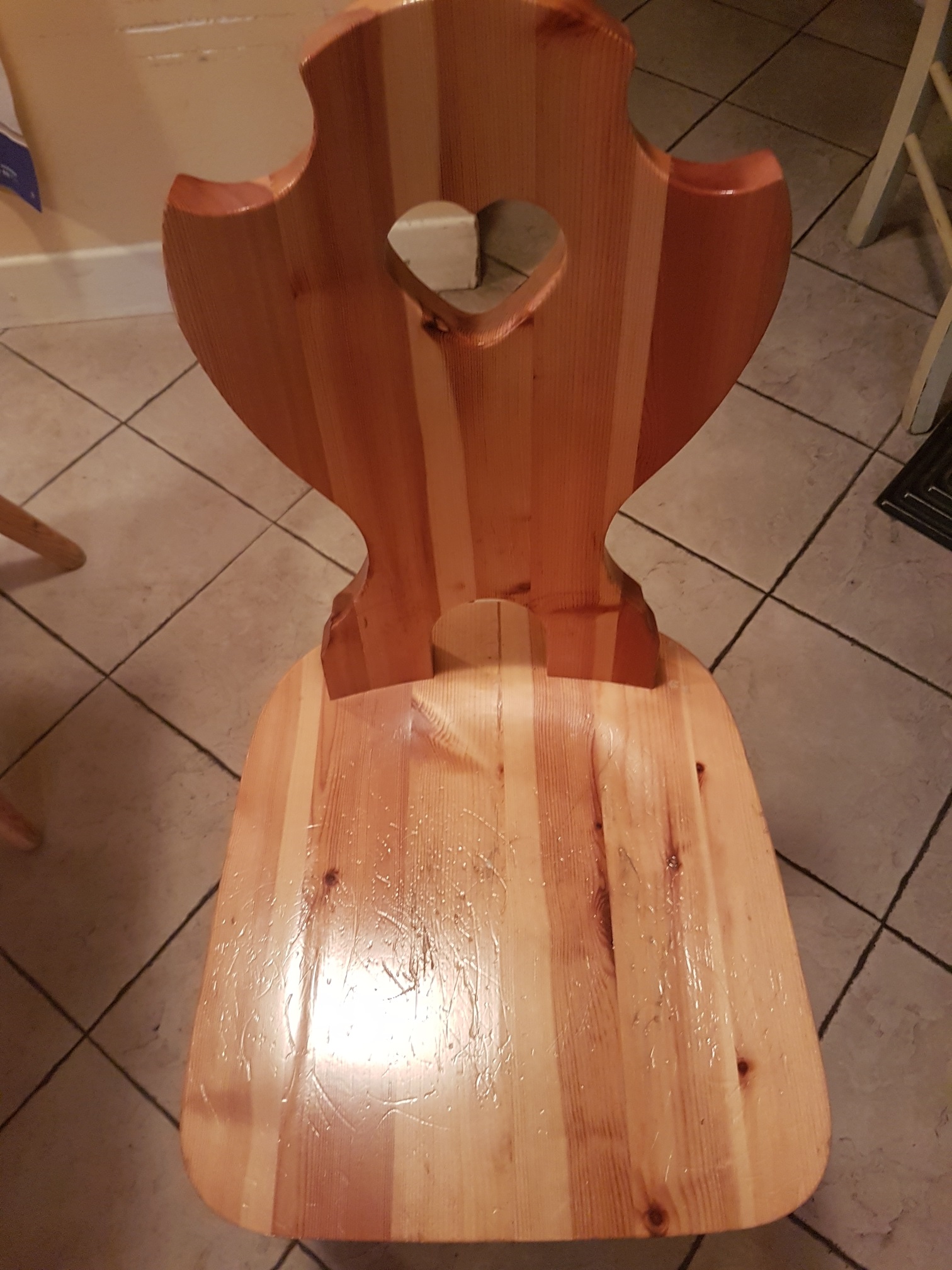 SEDIA CUORE TINTA MIELE S/101