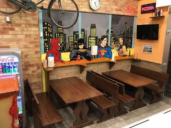 Panche in Legno Per Arredo Taverna Soggiorno Pub Pizzeria Ristorante