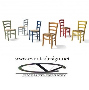 art.08 sedie venezie colorate sedile paglia