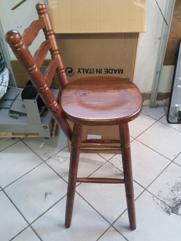 sgabello bar con schienale  h 301 s
